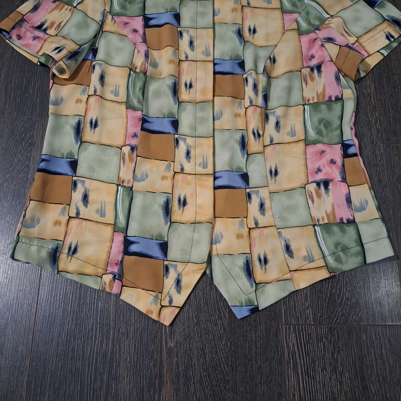 Vintage Covington Pastel Checkered Shirt - Picture 4 of 6